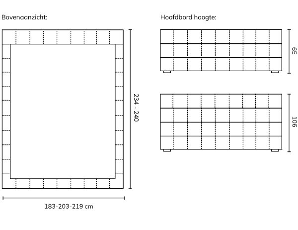 Square High technische tekening